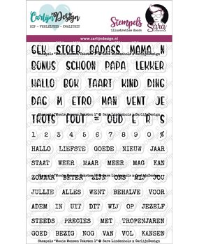 CarlijnDesign Mooie Mensen Teksten 1 Clear Stamps (CDSL-0003) (DISCONTINUED)