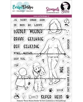 CarlijnDesign Mooie Mensen Moeder Clear Stamps (CDSL-0001) (DISCONTINUED)
