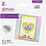 Gemini Statement Cut-in Cut-Out Love Birds Elements Dies (GEM-MD-ELE-LOVEBR) (DISCONTINUED)