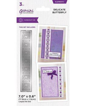Gemini Ribbon Threading Delicate Butterfly Elements Dies (GEM-MD-ELE-DEBU) (DISCONTINUED)