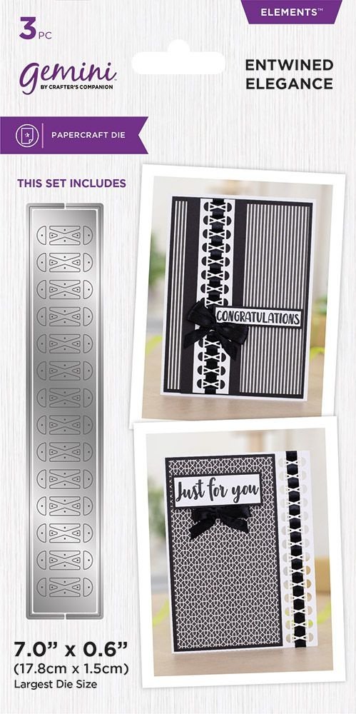 Gemini Ribbon Threading Entwined Elegance Elements Dies (GEM-MD-ELE-ENE) (DISCONTINUED)