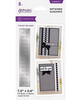 Gemini Ribbon Threading Entwined Elegance Elements Dies (GEM-MD-ELE-ENE) (DISCONTINUED)