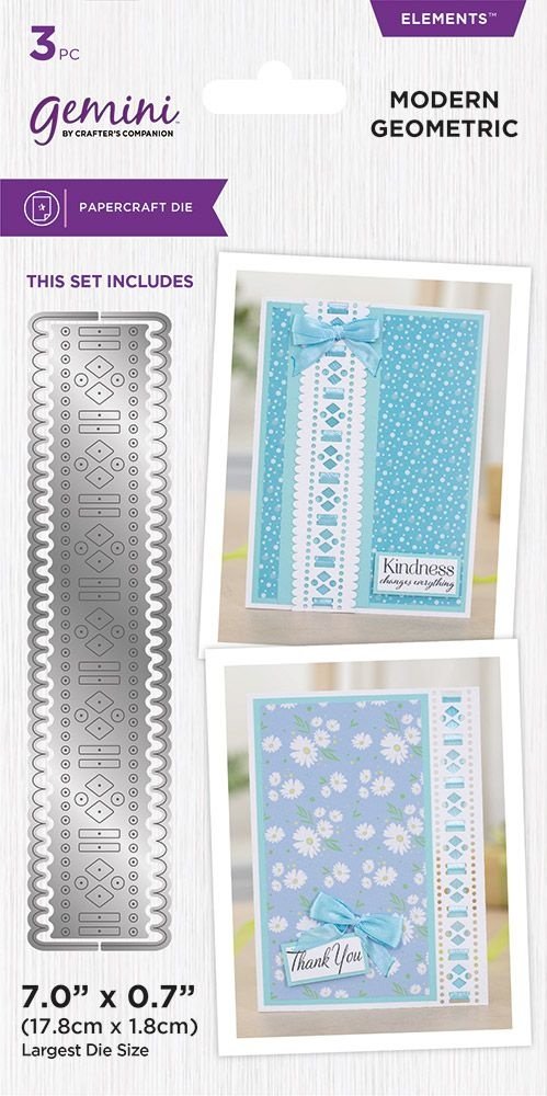 Gemini Ribbon Threading Modern Geometric Elements Dies (GEM-MD-ELE-MOGE) (DISCONTINUED)