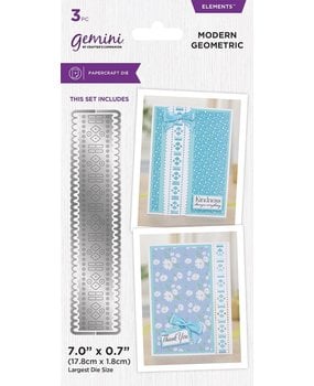 Gemini Ribbon Threading Modern Geometric Elements Dies (GEM-MD-ELE-MOGE) (DISCONTINUED)