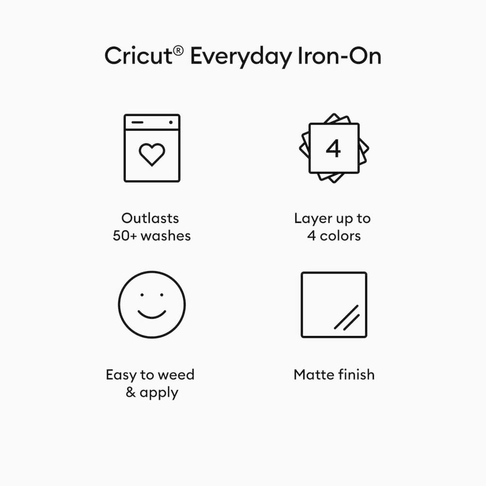 Cricut Everyday Iron-On 12x24 Inch Rose Gold (2010197) Cricut Everyday Iron-On 12x24 Inch Rose Gold (2010197)