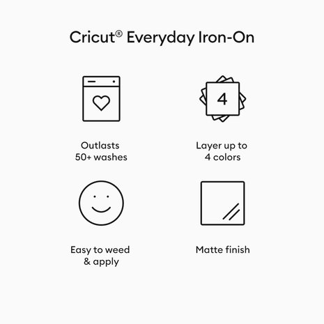 Cricut Everyday Iron-On 12x24 Inch Rose Gold (2010197) Cricut Everyday Iron-On 12x24 Inch Rose Gold (2010197)