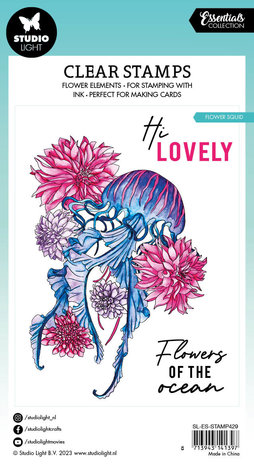 Studio Light Flower Squid Essentials Clear Stamps (SL-ES-STAMP429) (OUTLET) Studio Light Flower Squid Essentials Clear Stamps (SL-ES-STAMP429) (OUTLET)