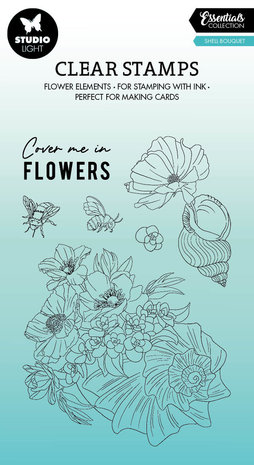 Studio Light Shell Bouquet Essentials Clear Stamps (SL-ES-STAMP428) (OUTLET) Studio Light Shell Bouquet Essentials Clear Stamps (SL-ES-STAMP428) (OUTLET)