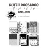 Dutch Doobadoo Paper Set A4 Black & White Dream Plan Do (4x6pcs) (473.005.042) (DISCONTINUED)