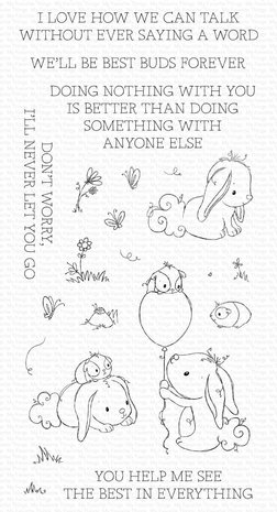 My Favorite Things Best Buds Clear Stamps (RAM-050) (OUTLET)