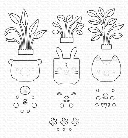 My Favorite Things Potted Pets Die-Namics (MFT-2516) (OUTLET)