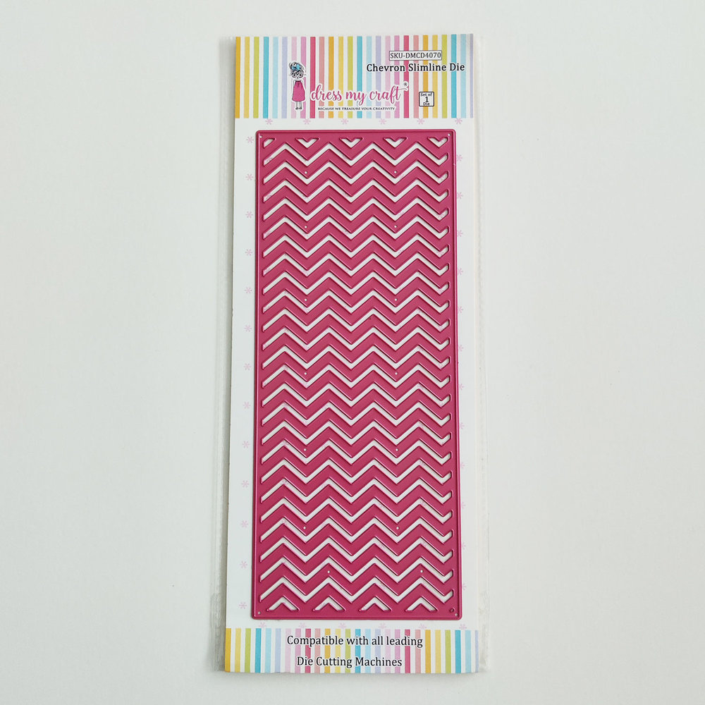 Dress My Craft Cutting Die Slimline Chevron (DMCD4070) (OUTLET)