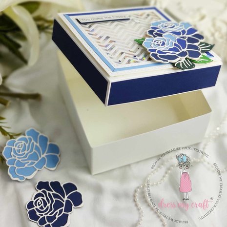 Dress My Craft Cutting Die Slimline Chevron (DMCD4070) (OUTLET)