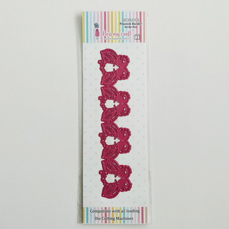 Dress My Craft Cutting Die Border Peacock Border (DMCD3938) (OUTLET) Dress My Craft Cutting Die Border Peacock Border (DMCD3938) (OUTLET)