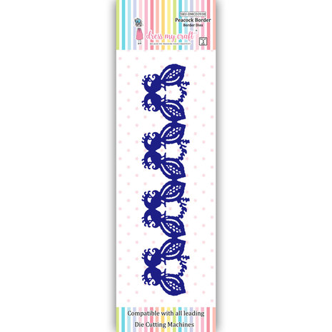 Dress My Craft Cutting Die Border Peacock Border (DMCD3938) (OUTLET) Dress My Craft Cutting Die Border Peacock Border (DMCD3938) (OUTLET)