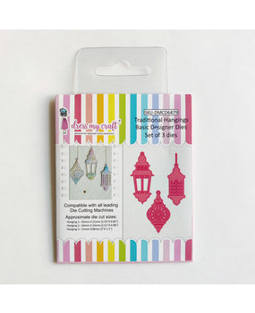 Dress My Craft Cutting Die Basic Designer Traditional Hangings (DMCD6479) (OUTLET)