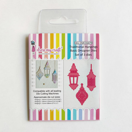 Dress My Craft Cutting Die Basic Designer Traditional Hangings (DMCD6479) (OUTLET) Dress My Craft Cutting Die Basic Designer Traditional Hangings (DMCD6479) (OUTLET)
