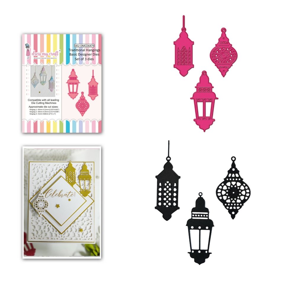 Dress My Craft Cutting Die Basic Designer Traditional Hangings (DMCD6479) (OUTLET) Dress My Craft Cutting Die Basic Designer Traditional Hangings (DMCD6479) (OUTLET)