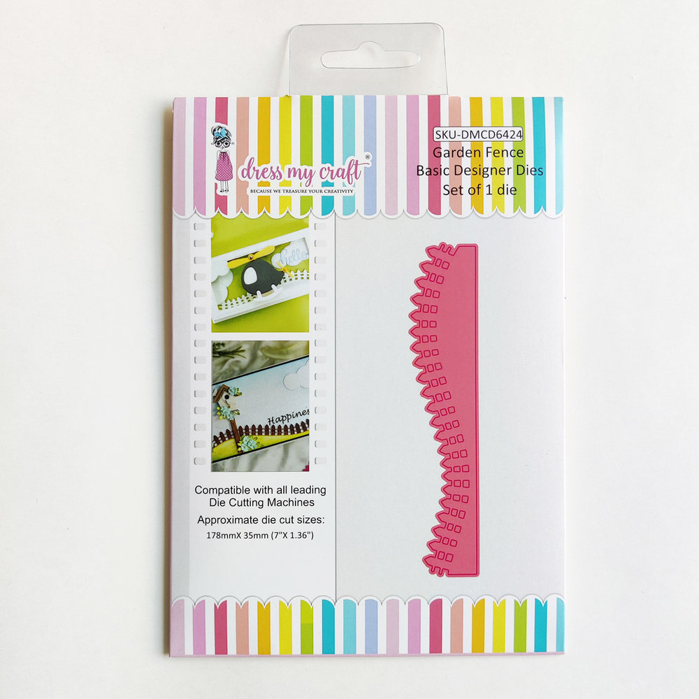 Dress My Craft Cutting Die Basic Designer Garden Fence (DMCD6424) (OUTLET)
