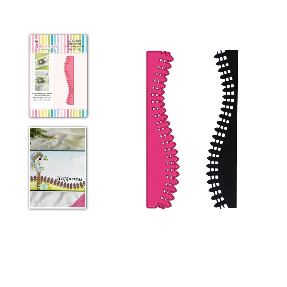Dress My Craft Cutting Die Basic Designer Garden Fence (DMCD6424) (OUTLET)