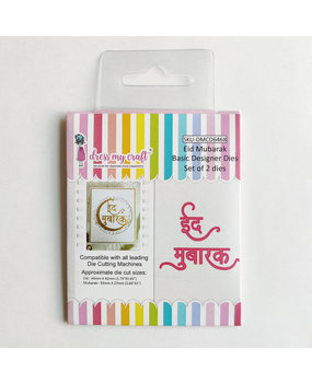 Dress My Craft Cutting Die Basic Designer Eid Mubarak (DMCD6468) (OUTLET)