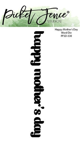 Picket Fence Studios Happy Mother's Day Word 4x6 Inch Metal Dies (PFSD-338) (OUTLET) Picket Fence Studios Happy Mother's Day Word 4x6 Inch Metal Dies (PFSD-338) (OUTLET)