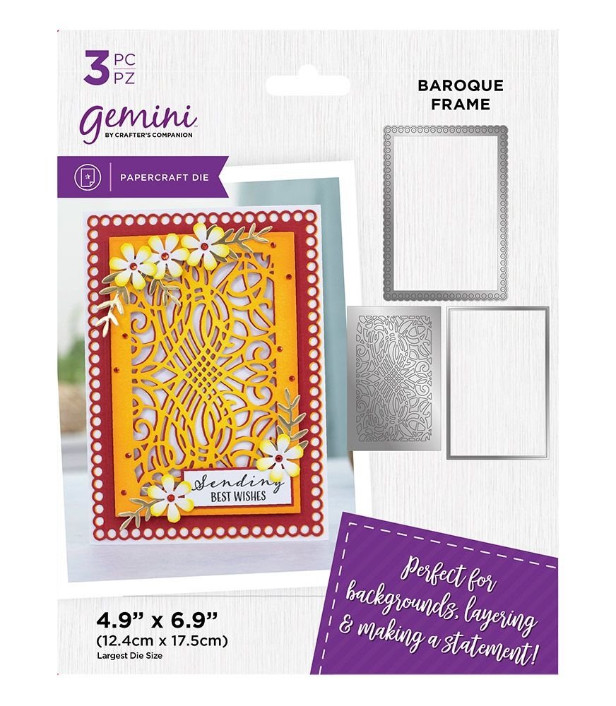 Gemini Deep Border Baroque Frame Create-a-Card Dies (GEM-MD-CAD-BAFR) (DISCONTINUED) Gemini Deep Border Baroque Frame Create-a-Card Dies (GEM-MD-CAD-BAFR) (DISCONTINUED)