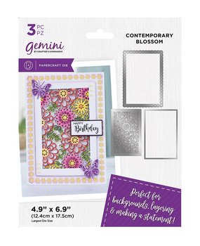 Gemini Deep Border Contemporary Blossom Create-a-Card Dies (GEM-MD-CAD-COBL) (DISCONTINUED) Gemini Deep Border Contemporary Blossom Create-a-Card Dies (GEM-MD-CAD-COBL) (DISCONTINUED)