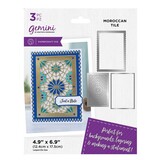 Gemini Deep Border Moroccan Tile Create-a-Card Dies (GEM-MD-CAD-MOTI) (DISCONTINUED)