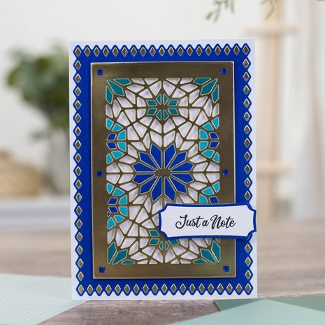Gemini Deep Border Moroccan Tile Create-a-Card Dies (GEM-MD-CAD-MOTI) (DISCONTINUED) Gemini Deep Border Moroccan Tile Create-a-Card Dies (GEM-MD-CAD-MOTI) (DISCONTINUED)