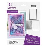 Gemini Deep Border Stylish Swirls Create-a-Card Dies (GEM-MD-CAD-STSW) (DISCONTINUED)