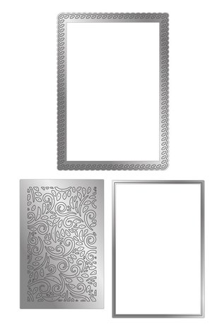 Gemini Deep Border Stylish Swirls Create-a-Card Dies (GEM-MD-CAD-STSW) (DISCONTINUED) Gemini Deep Border Stylish Swirls Create-a-Card Dies (GEM-MD-CAD-STSW) (DISCONTINUED)