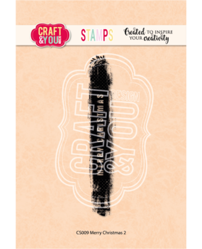 Craft & You Design Merry Christmas 2 Stamps (CS009) (DISCONTINUED)