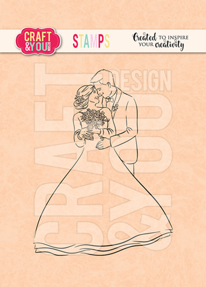 Craft & You Design Happy Couple Stamps (CS019) (DISCONTINUED) Craft & You Design Happy Couple Stamps (CS019) (DISCONTINUED)