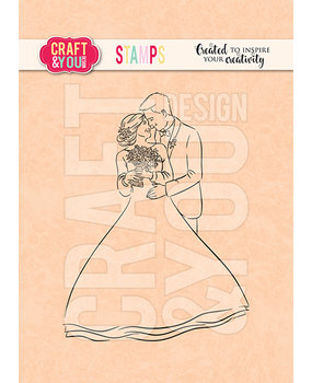 Craft & You Design Happy Couple Stamps (CS019) (DISCONTINUED)
