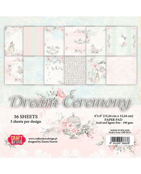 Craft & You Design Dream Ceremony 6x6 Inch Paper Set 190gsm (36sheets) (CPB-DC15) (DISCONTINUED)