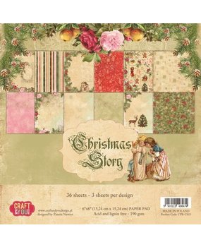 Craft & You Design Christmas Story 6x6 Inch Paper Set 190gsm (36sheets) (CPB-CS15) (DISCONTINUED)