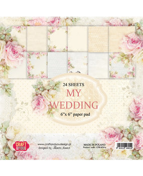 Craft & You Design My Wedding 6x6 Inch Paper Set 190gsm (36sheets) (CPB-MW15) (DISCONTINUED)