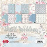 Craft & You Design Pastel Wedding 6x6 Inch Paper Set 190gsm (36sheets) (CPB-PW15) (DISCONTINUED)