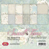 Craft & You Design Sweet Time 6x6 Inch Paper Set 190gsm (36sheets) (CPB-ST15) (DISCONTINUED)