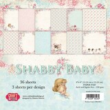 Craft & You Design Shabby Baby 6x6 Inch Paper Set 190gsm (36sheets) (CPB-SB15) (DISCONTINUED)