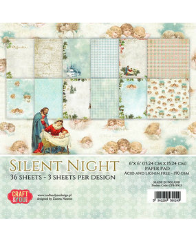 Craft & You Design Silent Night 6x6 Inch Paper Set 190gsm (36sheets) (CPB-SN15) (DISCONTINUED)