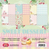 Craft & You Design Sweet Dessert 12x12 Inch Paper Set 200gsm (12sheets) (CPS-SD30) (DISCONTINUED)