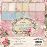 Craft & You Design Vintage Time 6x6 Inch Paper Set 190gsm (36sheets) (CPB-VT15) (DISCONTINUED)