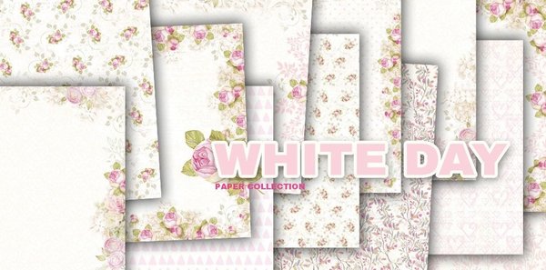 Craft & You Design White Day 12x12 Inch Paper Set 200gsm (12sheets) (CPB-WD30) (DISCONTINUED)