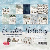Craft & You Design Winter Holiday 6x6 Inch Paper Set 250gsm (24sheets) (CPB-WH15) (DISCONTINUED)