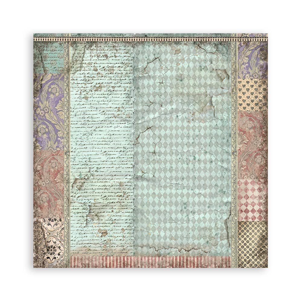 Stamperia Alice 12x12 Inch Fabric Sheets (4pcs) (SBPLT12) (DISCONTINUED) Stamperia Alice 12x12 Inch Fabric Sheets (4pcs) (SBPLT12) (DISCONTINUED)