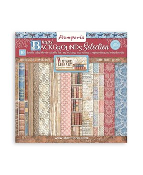 Stamperia Vintage Library Maxi Background Selection 12x12 Inch Paper Pack (SBBL133) Stamperia Vintage Library Maxi Background Selection 12x12 Inch Paper Pack (SBBL133)