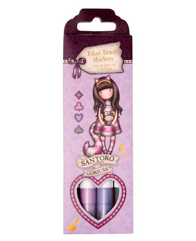 Studio Light Gorjuss Wonderland Fiber Brush Markers Purples/Grey (4pcs) (GOR-WL-FBLM09) (OUTLET)