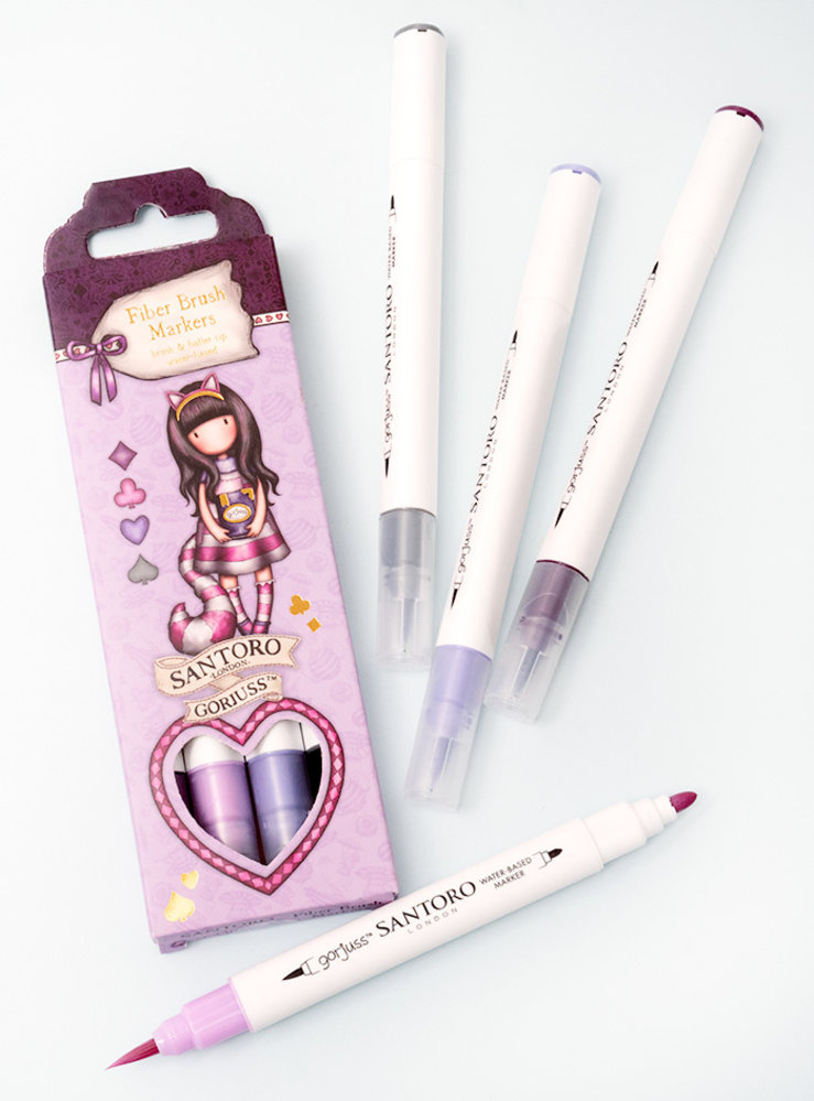 Studio Light Gorjuss Wonderland Fiber Brush Markers Purples/Grey (4pcs) (GOR-WL-FBLM09) (OUTLET) Studio Light Gorjuss Wonderland Fiber Brush Markers Purples/Grey (4pcs) (GOR-WL-FBLM09) (OUTLET)